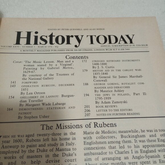 History Today Magazine-March 1976 - Picture 2 of 3